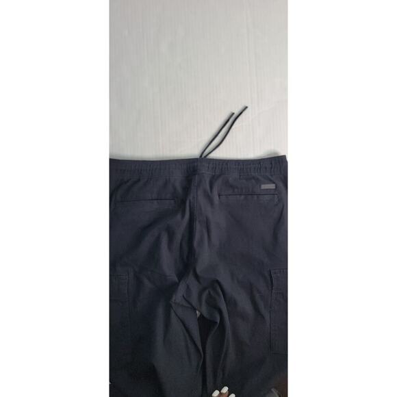 Tahari Pull On Cargo Jogger Pants Womens Medium Black High Rise Pockets Cotton - Picture 10 of 12